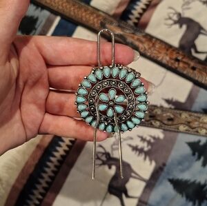 Turquoise Silver Hairpin